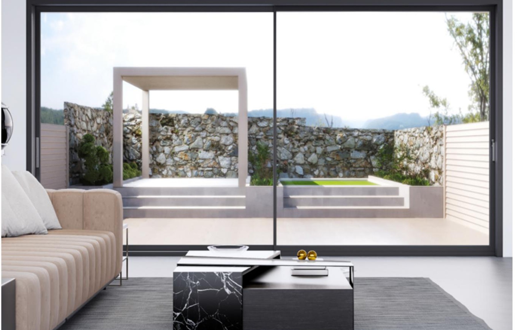 Heavy aluminium sliding door system reference